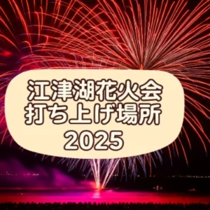 江津湖花火大会2025の打ち上げ場所である下江津湖周辺を彩る花火の様子