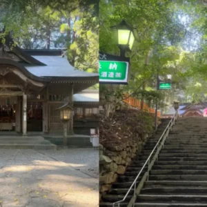 宮崎県高千穂神社の本殿と参拝風景